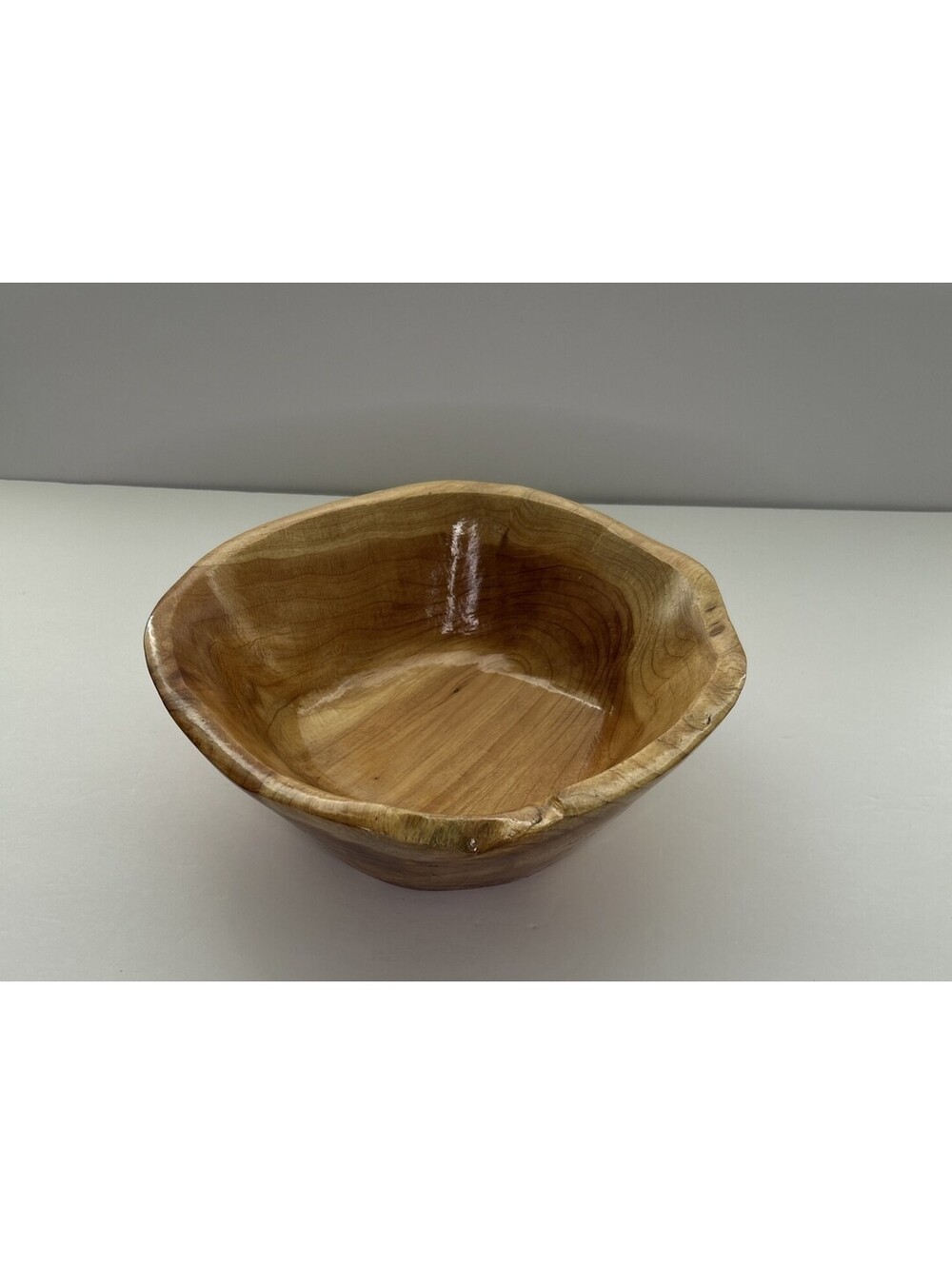 Burl Wood Bowl 9.5" x 10" x 3.5" - New with tags